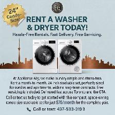 Washer & Dryer Rental — 24' Condo Pair, $75/Month