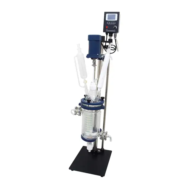 2L Glass Reactor Jacketed Reaction Distillation 220499