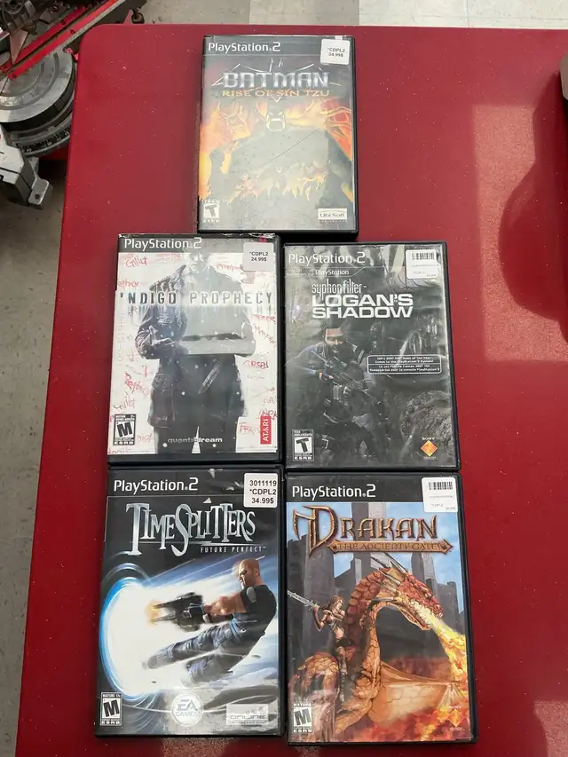 plusieurs jeux de PlayStation 2