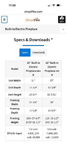 Simplifire built in electric fireplace - New! - Photo 2