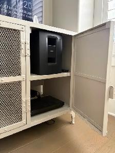 RESTORATION HARDWARE Industrial Style Iron Media Unit FOR SALE - Photo 5