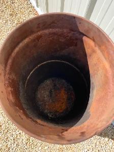 Vintage Shell Oil Can / Barrel 60 litre size with Clam shell - Photo 4