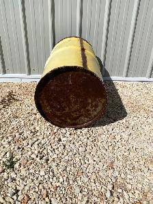 Vintage Shell Oil Can / Barrel 60 litre size with Clam shell - Photo 5