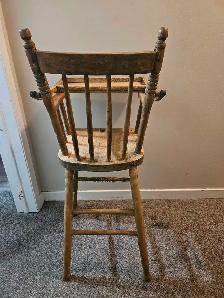 antique high chair - Photo 4