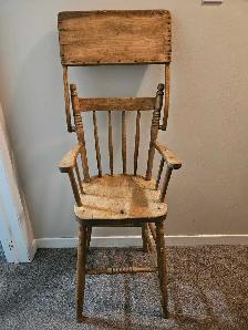 antique high chair - Photo 5