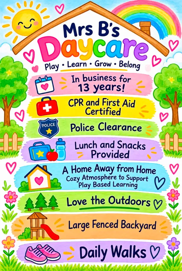 Home daycare with space available