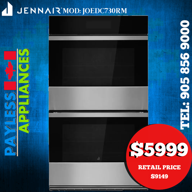 Jenn Air Noir JOEDC730RM 30' Double Wall Oven With V2 Vertical D