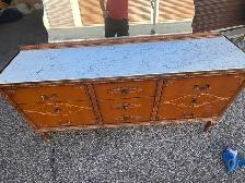 Free delivery antique Vintage Dresser with top marble - Photo 3