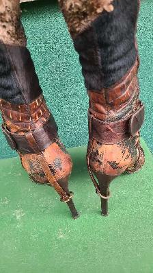 Womens Leather and Horeshair Aldo Boots