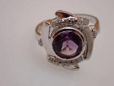 Sterling Ring with Amethyst - Photo 3
