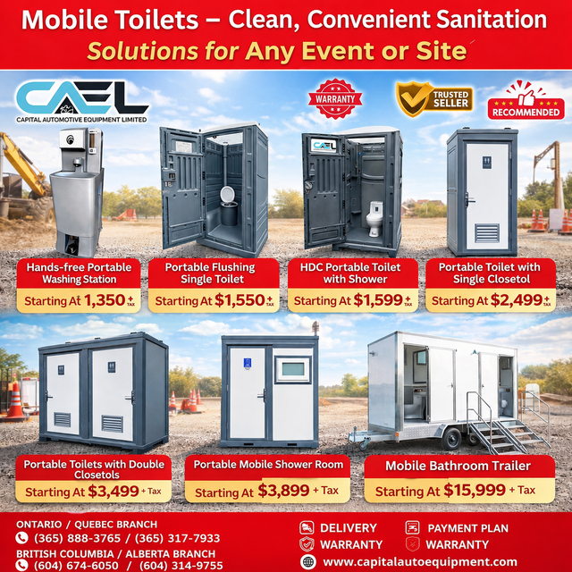 -Finance Available! Mobile Toilets – Clean, Convenient Sanitatio