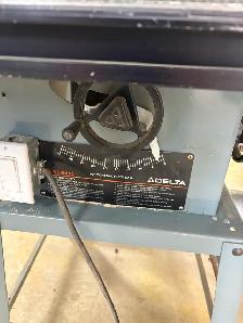 shop table saw with fence