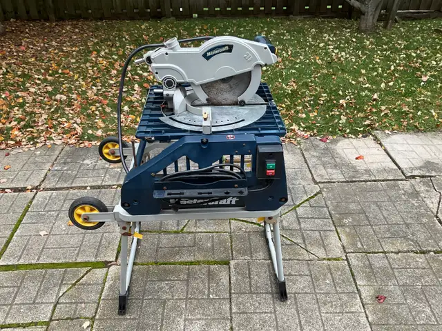 Mastercraft 2 in 1 jobsite flip over saw.