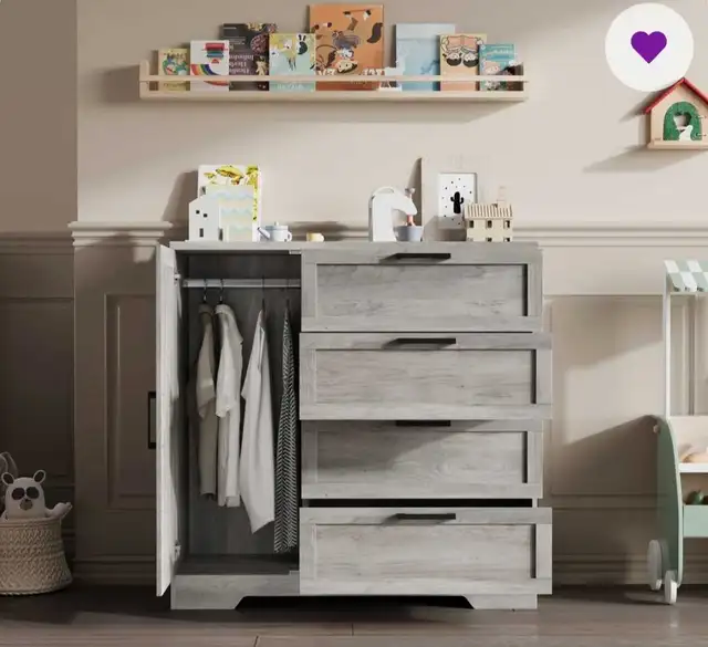 petite armoire penderie 43,3 pouces