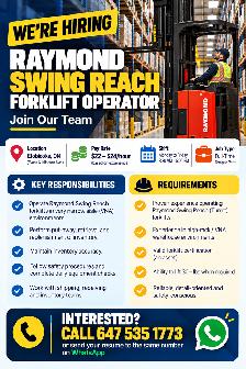 Raymond Swing Reach Operator