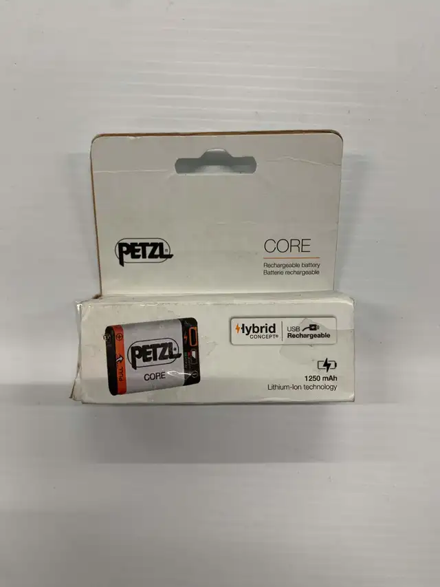 LOT of  3   PETZL CORE    Rechargeable  battery