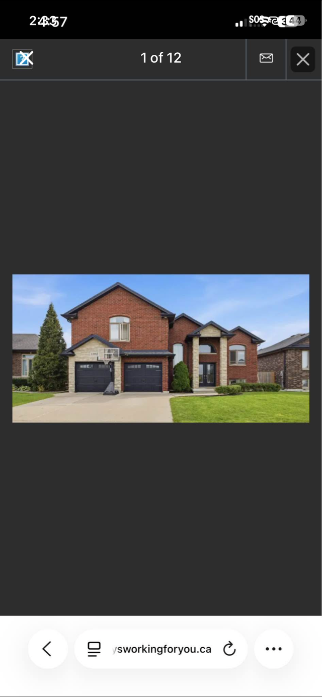Detached home for sale ! Amazing neighborhood, Belle River