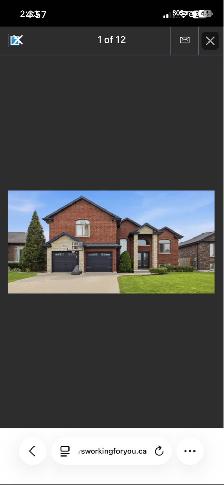 Detached home for sale ! Amazing neighborhood, Belle River