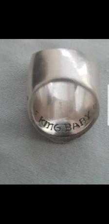 King Baby sterling silver skull ring retail $1,800 asking $700 - Photo 3