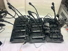 3x Shure MXW MXWNCS8 Charger   12x MXW8 Z10 Gooseneck Mics