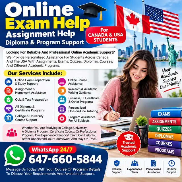 Online Exam Help | Assignment Help | Diploma & Program Support