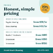 Fresh Start Cleaning: Reliable House Cleaner 10% Off First Clean - Photo 3