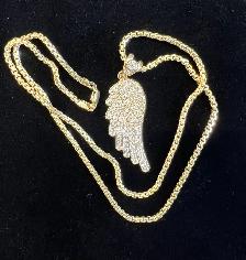 10k chain and pendant