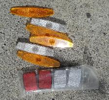 ASSORTED SET OF BIKE REFLECTORS