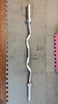 Olympic EZ Curl Barbell - Photo 3