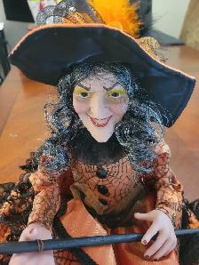 Quality "Porcelain" Witch Doll, PRISTINE CONDITION! - Photo 2