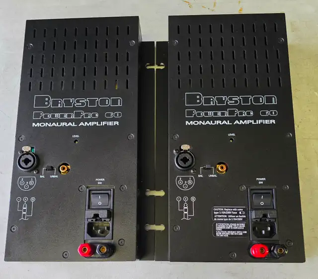 BRYSTON POWERPAC 60 MONO BLOCK POWERAMP ( 2 PIECES )