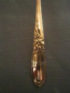 #314Z   WHITE ORCHID silverware set for 10