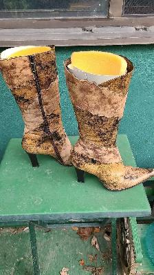 Womens Sofia Leather and Suede boots - Photo 3