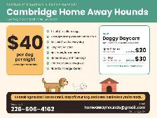 Dog Boarding & Daycare in Cambridge - $40/nightght