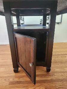 Bar Height Dining Table/4 Chairs with Mini Bar - Photo 2