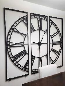 Large Wall Clock - 5' x 5' - 3 Panel