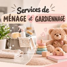 Services de ménage et de gardiennage d’enfants