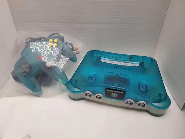 Nintendo 64 Clear Ice Blue Japanese Region free system