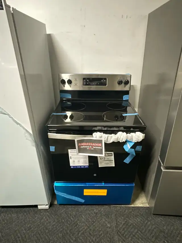 NEW 30" GE Glass Top Electric Range Stove (Stainless Steel) 5.0