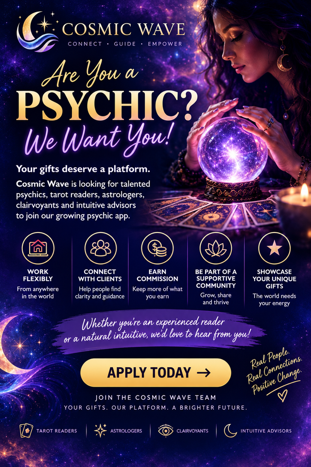 ARE YOU A PSYCHIC? WE WANT YOU!