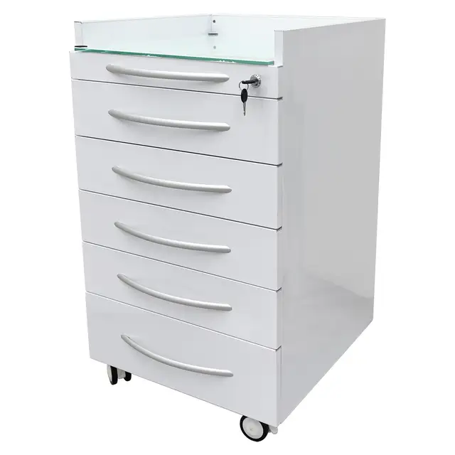 5 Drawer Dental storage cabinet mobile cart Tool 300397