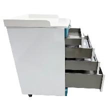 Mobile Cart with Two Trays and Lock 4 Drawers Storage 300486 - Photo 5