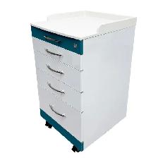 Mobile Cart with Two Trays and Lock 4 Drawers Storage 300486 - Photo 6