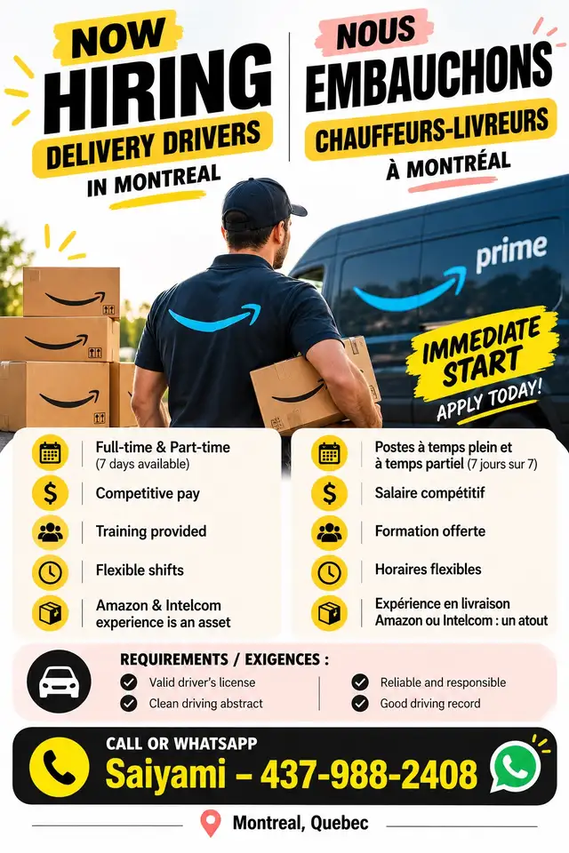 looking for delivery drivers