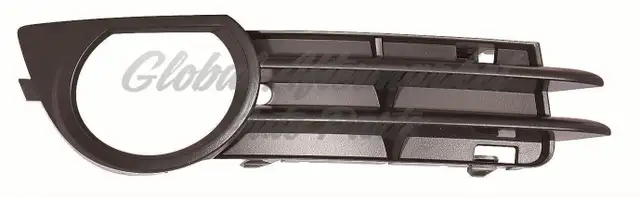 Audi A3 2006-2008 Grille Lower Right W/Fog Lp Hole Matte Black