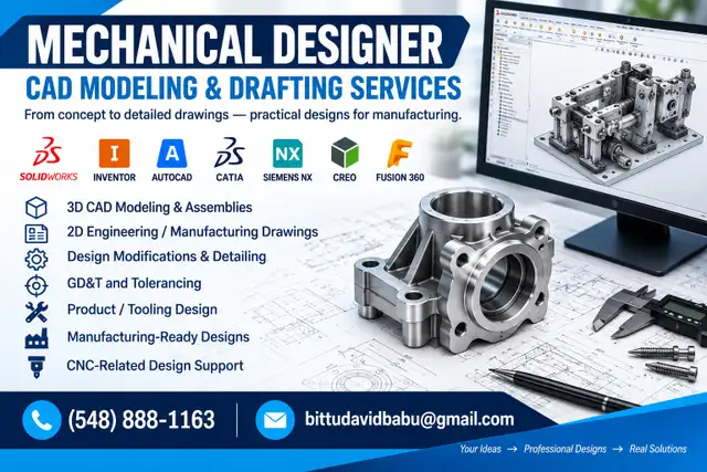 SPECIAL OFFER: CAD Modeling for Just $20/Hour!
