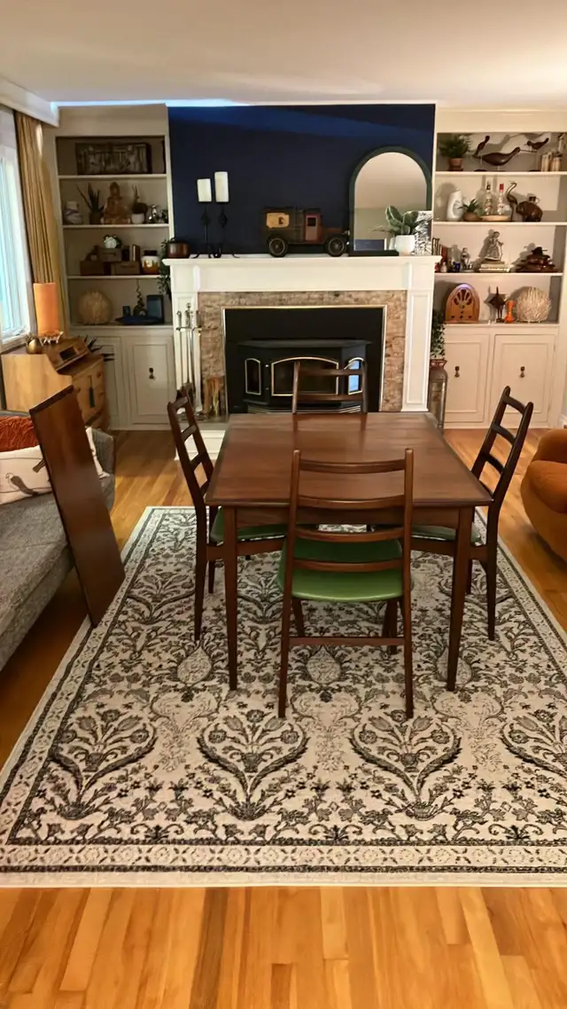 Mid century TEAK TECK Ensemble salle à manger. GRANDE table. Cha