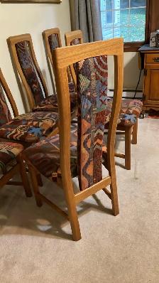 Mid century TEAK TECK. Ensemble salle à manger. 6 chaises chairs - Photo 8