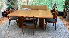 Mid century TEAK TECK Ensemble salle à manger. TRÈS GRANDE table - Photo 2