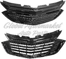 Chevrolet Equinox 2018-2021 Grille Matte Black W/Chrome Frame